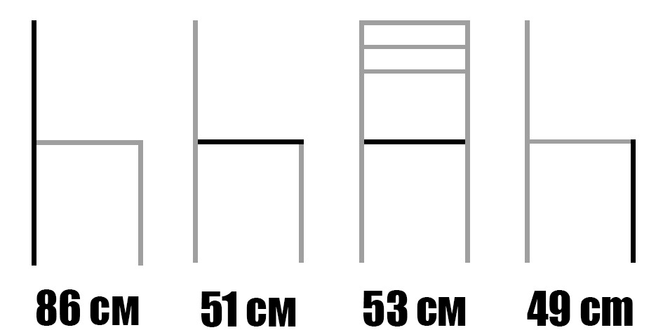 Стол от масив бук - 1315S - размери