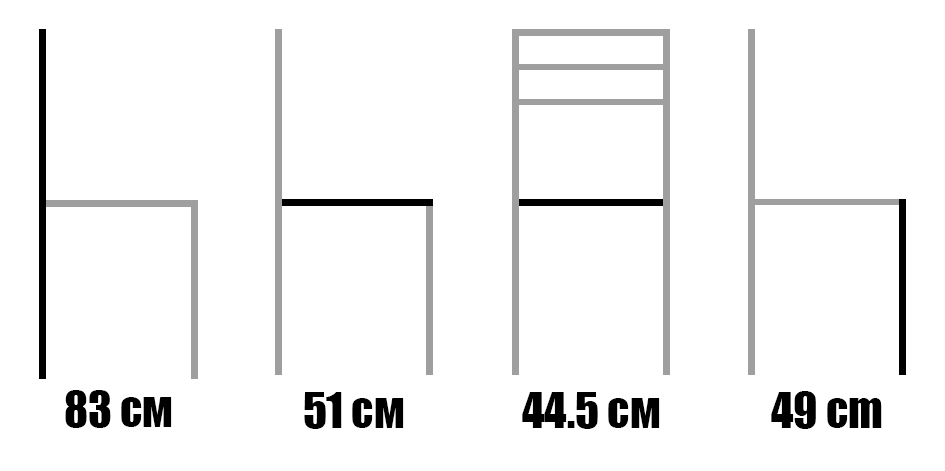 Стол от масив бук - 1379S - размери